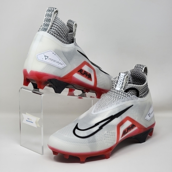 Nike Alpha Menace Elite 3 Football Red White Comfort CT6648-103 Men Sz Multi New - Picture 5 of 10